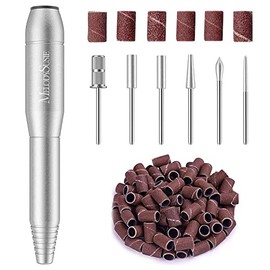 Taladro de uñas eléctrico portátil, kit de archivo profesional, herramienta de amoladora de piezas de mano para acrílico, uñas de gel, forma de pulido