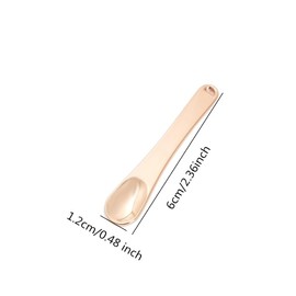 3 Pcs Metal Makeup Spatula Spoon, Reusable Mini Cosmetic Beauty Scoop for Facial Cream, Lotions, Moisturizers, Face Mask (Gold, Silver, Rose Gold)