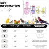 QBLEEV Bird Diaper Flight Suite, Reusable Parrot Nappy Cockatiel Clothes
