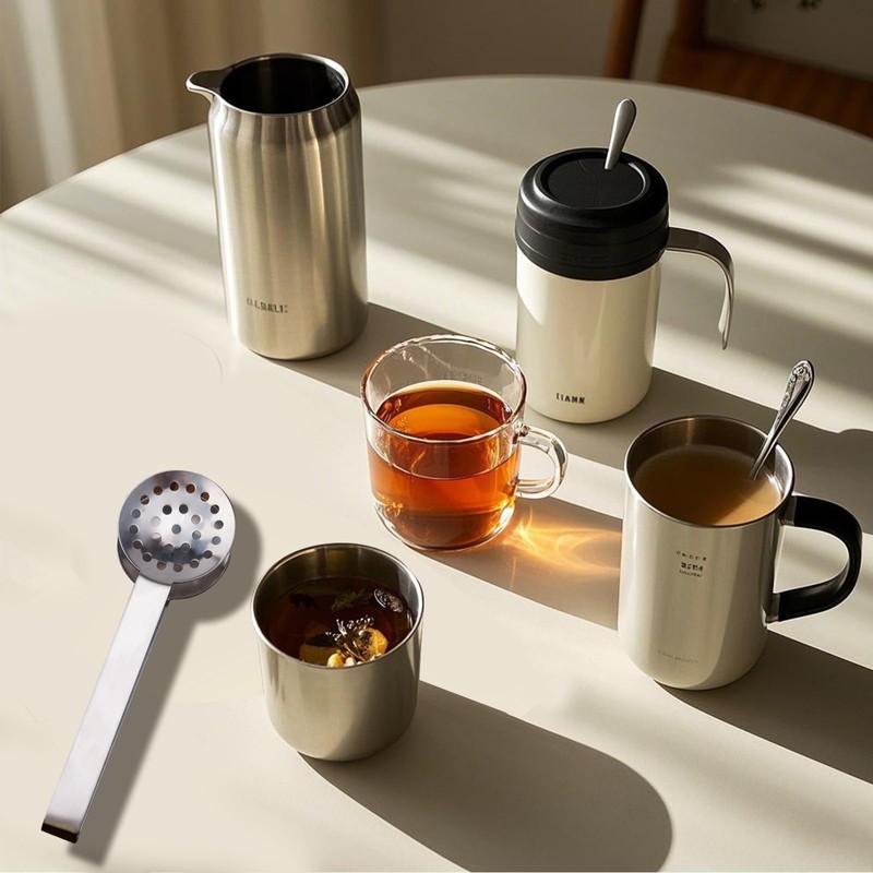 Tea Bag Squeezer Tongs, Stainless Steel Teabag Strainer Dispenser Gripper