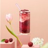 Aokdlia® Pink Glass Straws,Reusable Straws - 8 Pack of Reusable