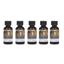 Hosley Warm Sugar Cookies Scented Fragrance Warming Oils - Box of 5 (55 ml/1.86 oz Each) - Idea Gift for Weddings, Spa, Reiki, Meditation, Bathroom Settings