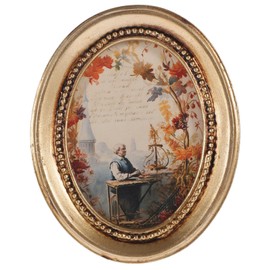 HOLIDYOYO Picture Frame European Antique Ornate Photo Frame Old Fashioned Photo Frame Luxury Photo Frame Golden Photo Frame Vintage Decor Resin Small Photo Frame Household