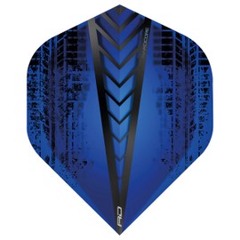 Hardcore Radical Blue Extra Thick Standard Dart Flights - 4 sets Per Pack (12 Dart Flights in total)