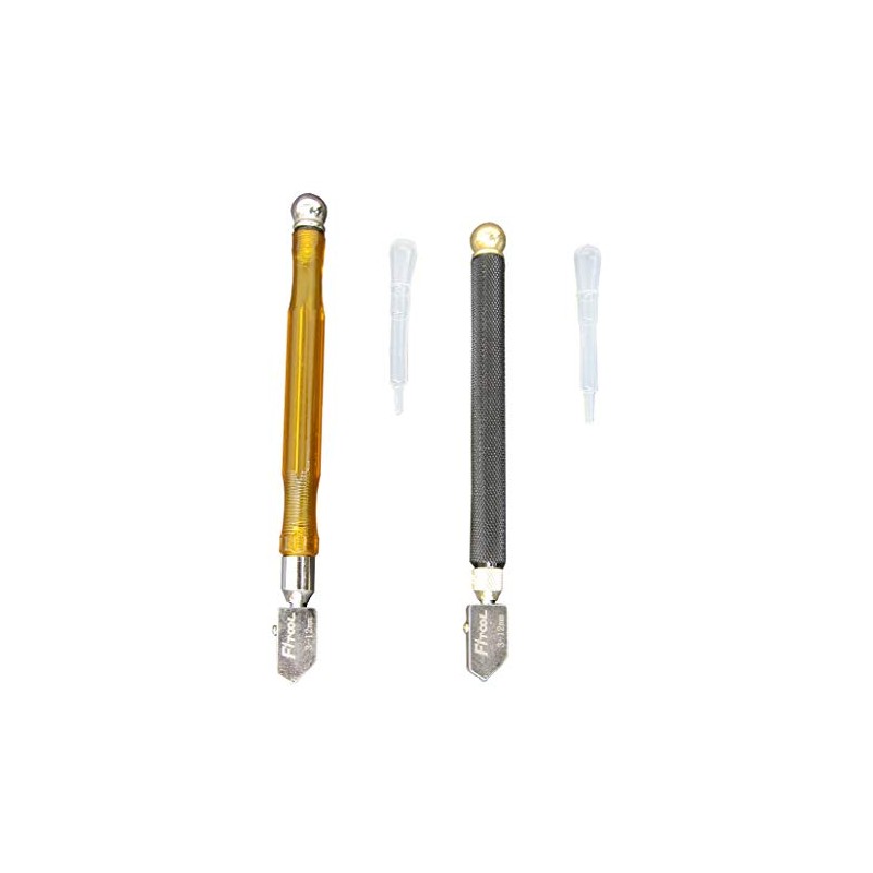 2Piece Glass Cutter 3mm-12mm, Self-Oiling Tungsten Carbide Glass Cutter, Professional