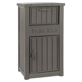 LHBGO Package Delivery Box for Outside, Outdoor Storage with Lockable Secure, Anti-Theft Parcel Drop Boxes Outdoor Package Delivery and Waterproof for Porch, House, Curbside