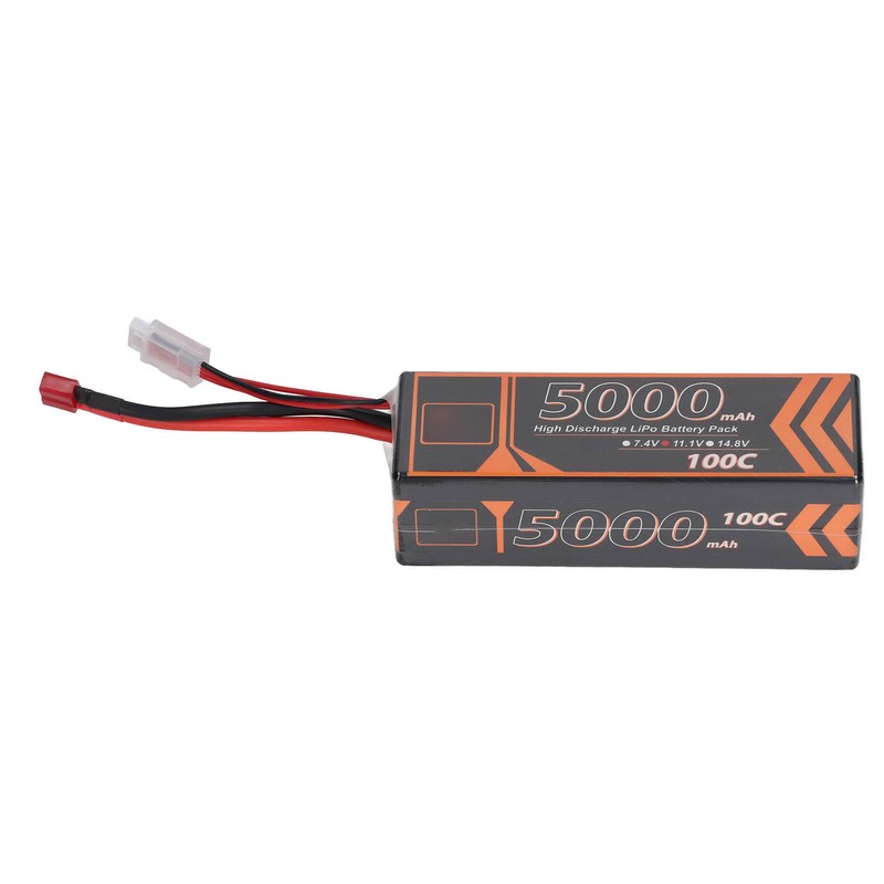 11.1V 5000mAh 100C 3S LiPo Battery with T Shaped Red