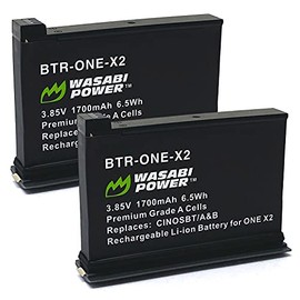 Wasabi Power ONE X2 Battery (2-Pack) Compatible with Insta360 ONE X2 Camera (Not Waterproof)