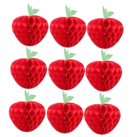 ULTECHNOVO 12pcs Honeycomb Paper Lanterns for Birthday Vibrant Apple Themed Decorations for Weddings Thanksgiving and Family Gatherings for Indoor Outdoor Use