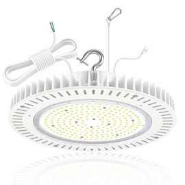 BBESTLED LED High Bay Lights 200W 29,000LM 5000K, Dimmable UFO LED High Bay Shop Light with UL DLC Listed, IP65 Waterproof Commercial LED Warehouse Lights for Gyms Workshop Barn Factory AC 100-277V