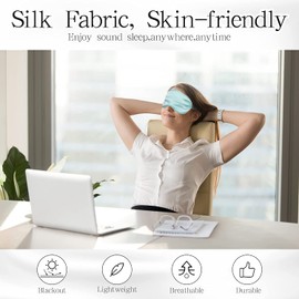 WIZBIOTECH Schlafmaske für Frauen & Herren Mädchen Verstellbar Augenmaske Damen Schlafbrille Atmungsaktiv Reise Schlafbrille Unisex Set (Rot)