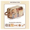 Capybara Pencil Case Set,Large Capacity Capybara Pen Case,with Stickers,Brooches,Keychains,Notes,Plush Pendants