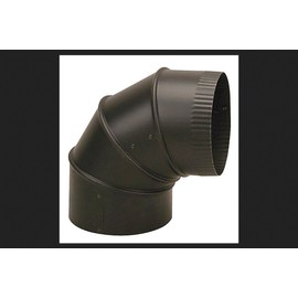 Imperial Manufacturing 4 in. Dia. x 4 in. Dia. Adjustable 90 deg. Steel Stove Pipe Elbow