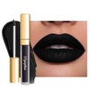 DE'MUMU- Lápiz labial negro mate para mujer, lápiz labial de