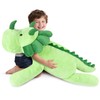 SuzziPals 43 inch Giant Triceratops Plush, Likelike Giant Dinosaur Stuffed