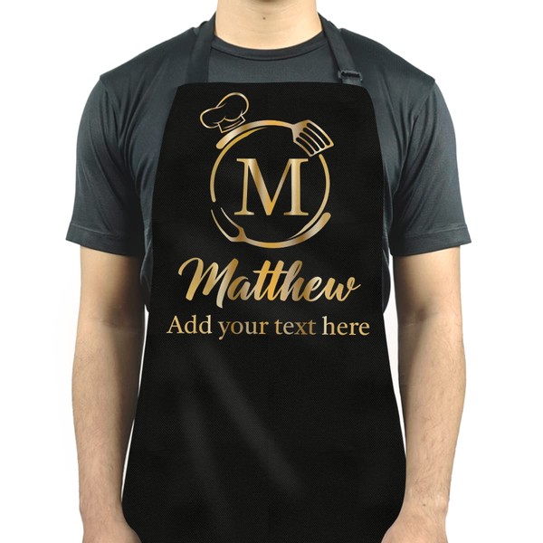 winorax Custom Apron Personalized Initial Monogram Alphabet Letters Aprons Gifts