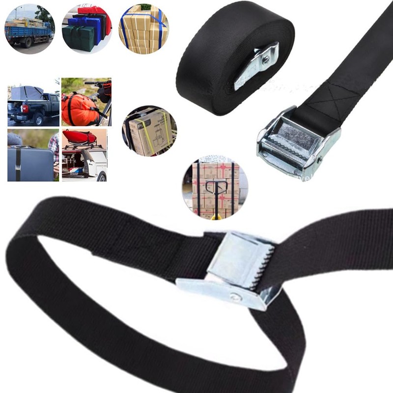 Heavy Duty Tensioning Belts, 2.5cm x 50cm, Strap with Buckle,