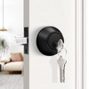Probrico Black Double Cylinder Deadbolt,Keyed Both Side,Residential Security Round Door