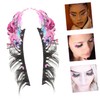 FRCOLOR 2pcs Wispy Lashes Look False Eyelashes Luminous Makeup Lash