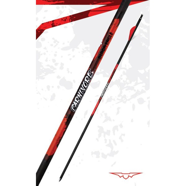 Black Eagle New Carnivore Carbon Arrows 300 (.003") w/Blazer Vanes