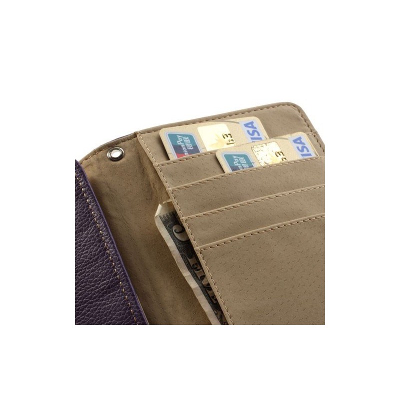 DFV mobile - Smooth synthetic leather cover premium with card