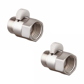 XVL Shower Head Shut-Off Valve Solid Brass 2 Pieces Brushed PT02C