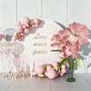 3 Pcs Giant Artificial Flowers for Decoration, Large Paper Pink
