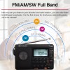 Retekess V115 FM AM SW Radio Digital Rechargeable MP3 Record