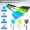 Telescopic Fly Swatter, Begonia Fly Swatter for Indoors,Manual Plastic Flyswatter