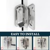 Litensh Stainless Steel Flip Latch Slide Bolt Latch Shed Lock