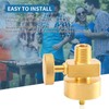1LB Brass Propane Needle Control Valve, Disposable Adjustable Pressure Propane