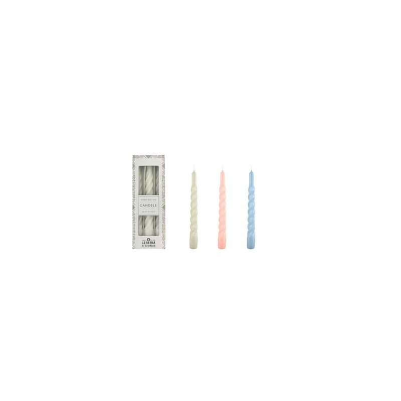 Candele laccate tortiglione - Home Decor Collection- Ø 2,2 cm
