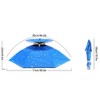 Outdoor Head Umbrella Hat Double Layer Foldable Head Umbrella Waterproof