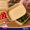 JOLLY CHEF 50 Pack Paper Food Containers with Lids, 19