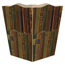 Marye-Kelley WB1543 - Antique Book Spines Wastepaper Basket