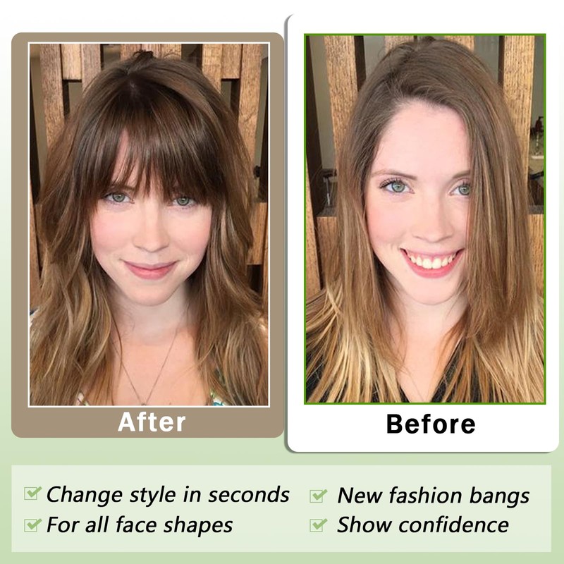 Clip on Bangs for Women Fake Bangs Clip in Bangs