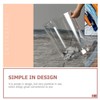 SEWACC Clear Waste Basket Plastic Trash Can Small Wastebasket Garbage