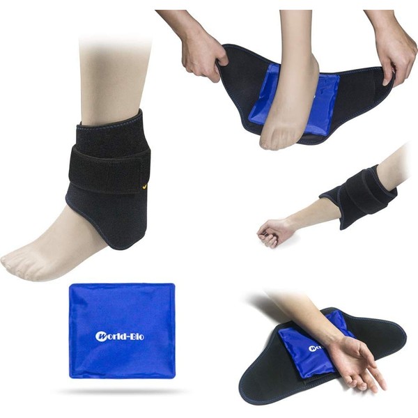 Ankle Icing Supporter, Ice Gel Pack, Arch, Heat Pack, Cooling Pack, For Ankles, Sprains, Protection, Volleyball, Tennis, Basketball, Sole, Arch Supporter, Sports, Basketball, Left and Right Use, Summer, Cooling, Heat, Extreme Heat, 6.3 x 6.7 inches (16 x 17 cm)