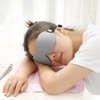 Insomnia travel eye mask ventilation cushion uniform pressure comfortable sleep travel 3D stereoscopic sleeping eye mask black