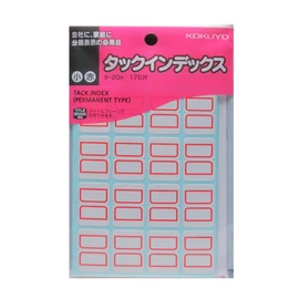 Kokuyo tack index paper label Small 18x25 mm 176 Piece Red Thalia – 20R