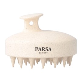 PARSA Beauty Nature Love Shampoo Brush Beige - Shampoo Brush with Wheat Straw, Gentle Scalp Massage, Ergonomic Handle, Sustainable Hair Care, Massage Brush for Hair and Scalp, Vegan