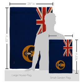 Americana Home & Garden Australia South Burlap Garden House Flag Kit Regional Territory Tony Couch Sydney Oceania Country Particular Area Decoration Banner Small Yard Gift Double-Sided, Made in USA