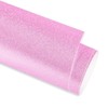 GIRAFVINYL Pink Glitter Permanent Viny,Pink Glitter Vinyl Adhesive Vinyl Roll