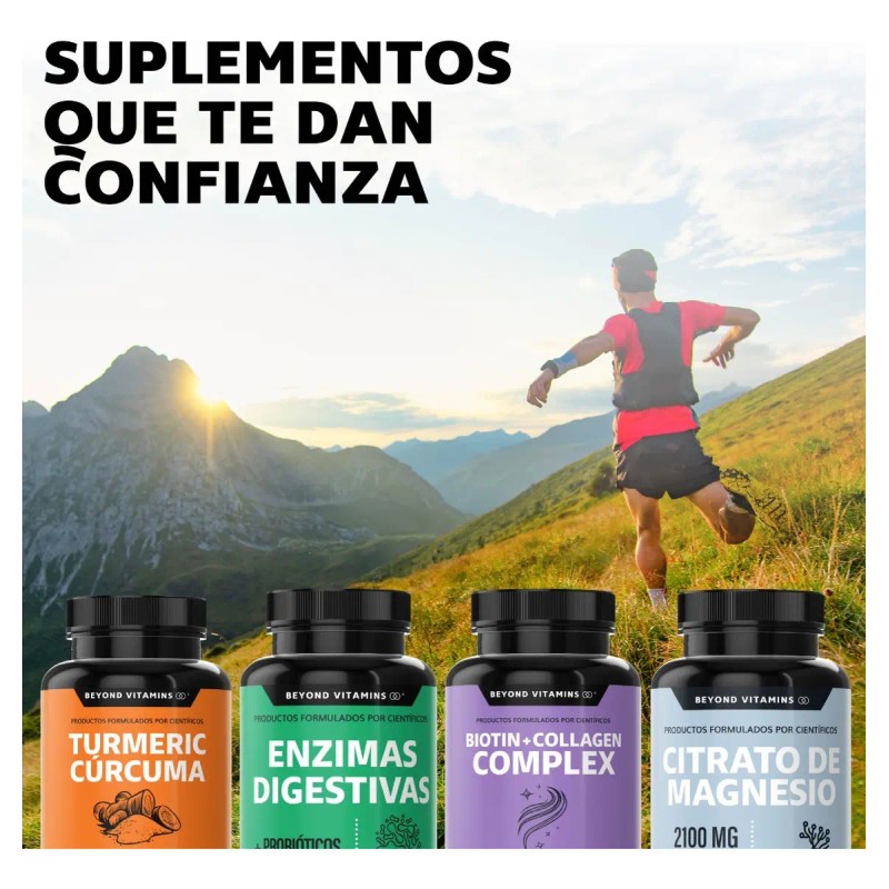 Citrato Potasio 1000mg Platano Polvo Curcuma Capsulas Curcuminoides Semilla Uva