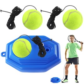 ClcIosis Set of 4 Tennis Balls with Cord Set, Tennis Trainer Easy to Use, Perfect for Self-Study and Individual Training, Tennis Trainer Children Also As A Gift for Tennis Lovers
