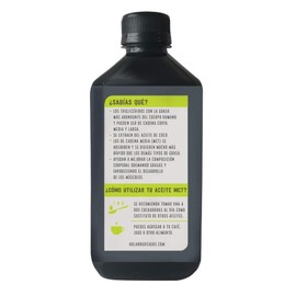 MCT Oil (C8+C10 95%) 490ml trigliceridos de cadena media / Paleo / Vegano / Keto / Burchers Natural