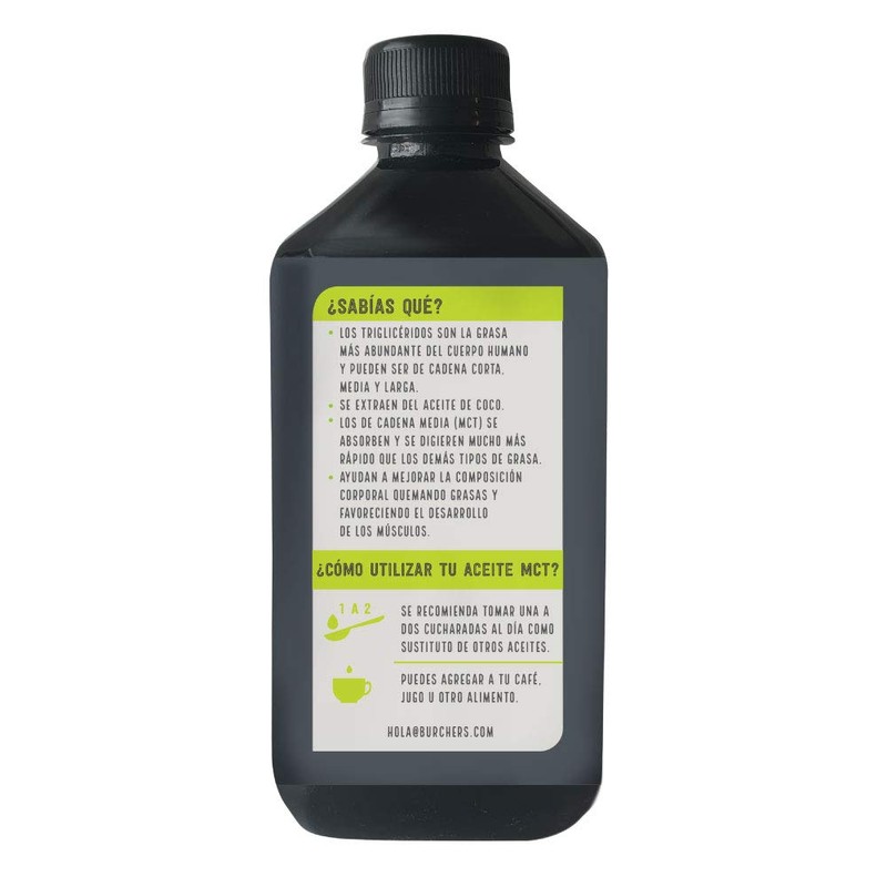 MCT Oil (C8+C10 95%) 490ml trigliceridos de cadena media /