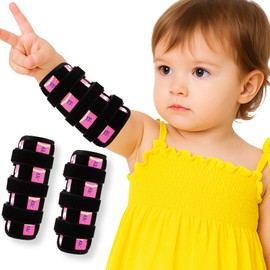 2 Pcs Thumb Sucking Deterrent, Pink Lamb Elbow Thumb Guard for Thumb Sucking, Nail Biting Treatment for Kids Prevention Anti Nose Picking for Boys Girls Finger Sucking Preven