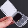10pcs Clear Plastic Memory Card Case Holder Storage Boxes Compatible