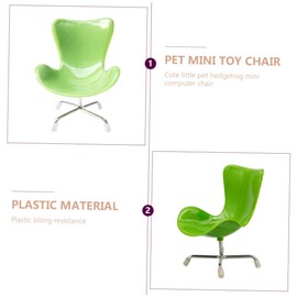 GRIRIW Mini House Computer Chair Chic Miniature Computer Chair for Dollhouses for Bedroom and Living Room Decor Durable Material